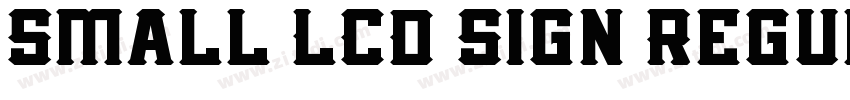 Small LCD Sign Regul字体转换